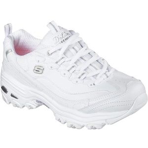 Skechers Women's D'Lites Fresh Start Memory Foam Lace-up Sneakers.